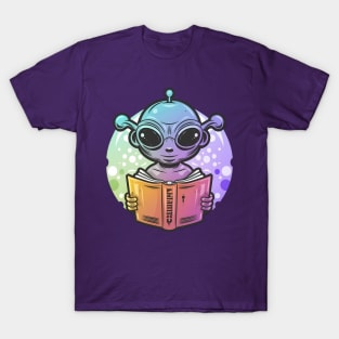 Astro Academic - The Scholarly Space Squid T-Shirt